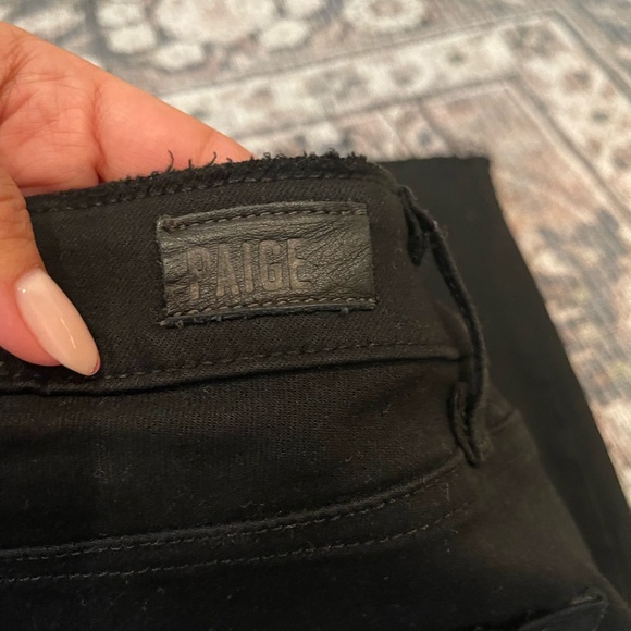 Paige black jeans with rips in the knees - Picture 4 of 4